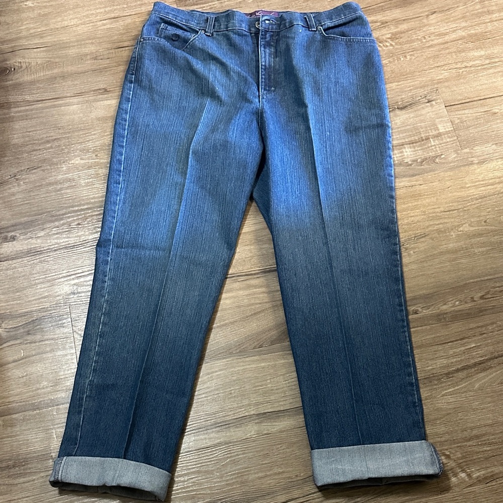 Gloria Vanderbilt Dark Blue Straight Leg Jeans